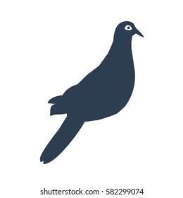 dove icon on white background. Vector illustration