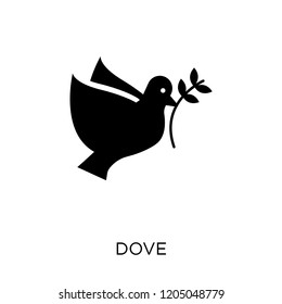 Dove icon. Dove symbol design from Wedding and love collection. Simple element vector illustration on white background.