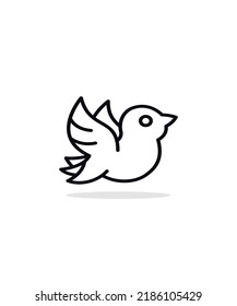 dove 
 icon vector illustration, eps 10