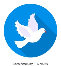 Dove icon of vector illustration for web and mobile