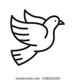 Dove icon vector image. Can also be used for Physical Fitness. Suitable for mobile apps, web apps and print media.