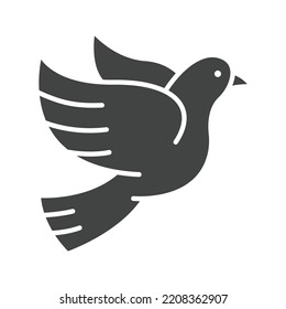 Dove icon vector image. Can also be used for Physical Fitness. Suitable for mobile apps, web apps and print media.
