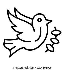 Dove icon vector image. Can also be used for web apps, mobile apps and print media.