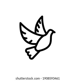 Dove icon in vector. Logotype