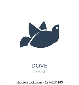 dove icon vector on white background, dove trendy filled icons from Animals  collection, dove vector illustration