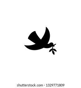 dove icon vector. dove sign on white background. dove icon for web and app