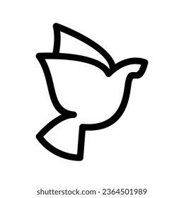 Dove Icon Vector Symbol Design Illustration