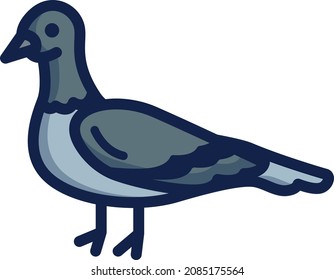 Dove illustration icon design flat animals