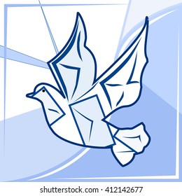 dove letter mail blue