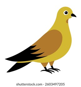 A dove line art vector illustration