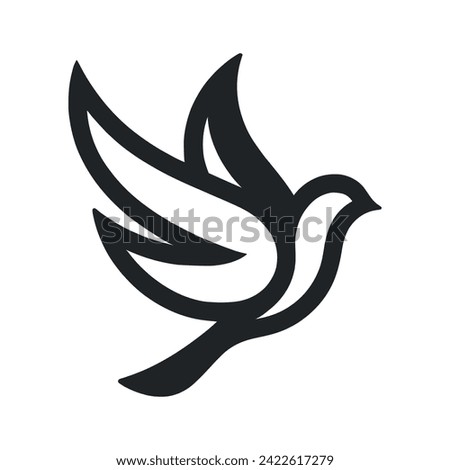 Similar – Image, Stock Photo Pigeons in flight in front of containers in port