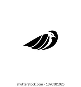 Dove Logo Design. Bird Icon Logo Vector Template.