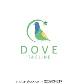 Dove logo design icon tamplate