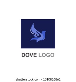 Dove Logo Design Stock Vector