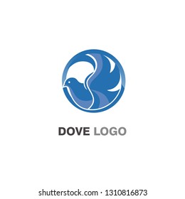 Dove Logo Design Stock Vector