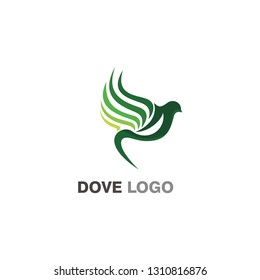 Dove Logo Design Stock Vector
