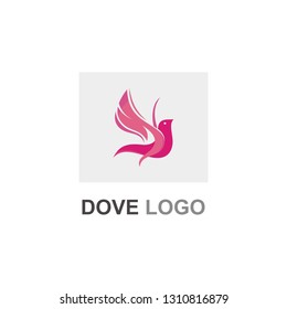 Dove Logo Design Stock Vector