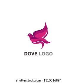 Dove Logo Design Stock Vector