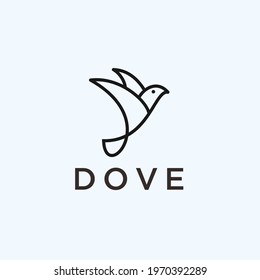dove logo design vector illustration