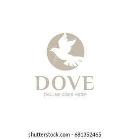dove logo icon vector template