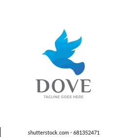 dove logo icon vector template