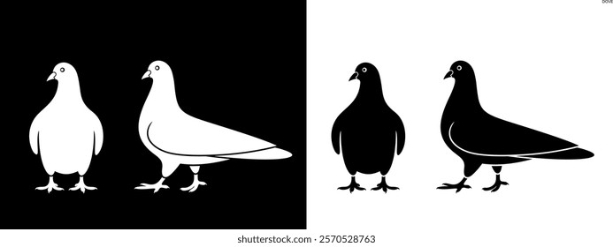 Dove logo. Isolated dove on white background. Bird