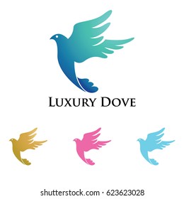 Dove Logo Luxury Flying Bird