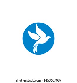 Dove logo template vector icon illustration