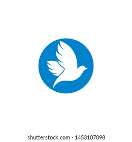Dove logo template vector icon illustration