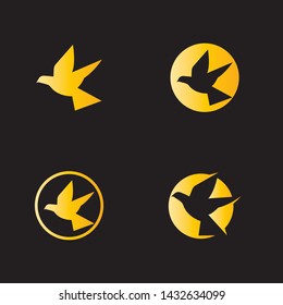 Dove Logo Template vector illustration