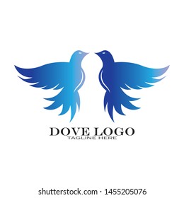 Dove Logo Template vector illustration - Vector
