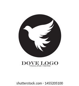 Dove Logo Template vector illustration - Vector
