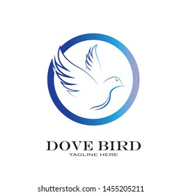 Dove Logo Template vector illustration - Vector
