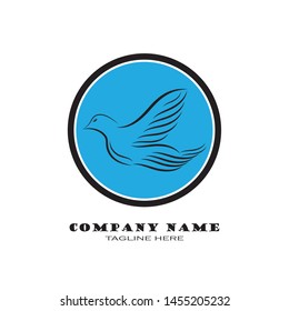 Dove Logo Template vector illustration - Vector
