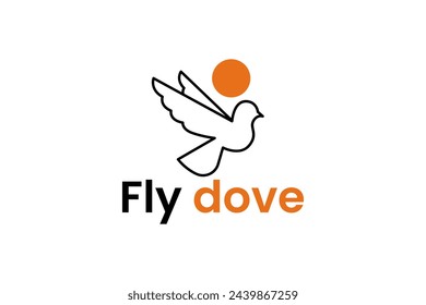 dove logo vector icon illustration