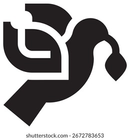 Dove Modern Vector Icon – Minimal Illustration Symbol Template for Web Mobile App UI Design