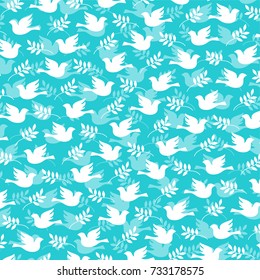 Dove And Olive Branch Pattern