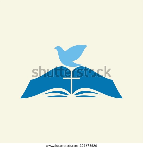 Dove on the pages of a Bible