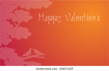 Dove on tree Valentines backgroudns