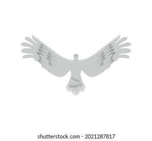dove open wings isolated icon