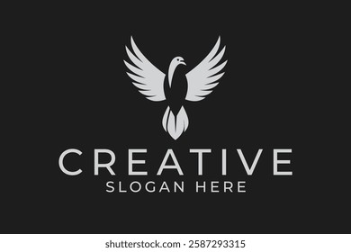 dove peace bird logo design vector sublimation