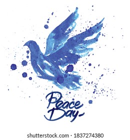 Dove. Peace Day. The bird of peace