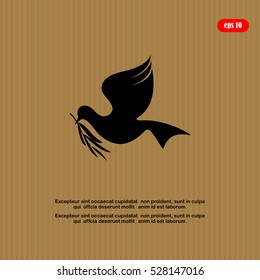 Dove. Peace day concept. Vector