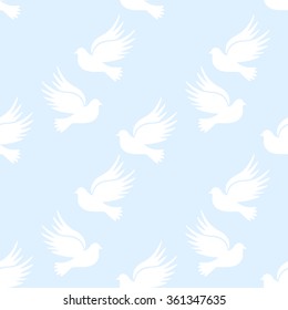 dove of peace. doves and love. Pigeons symbol family.seamless picture of pigeons