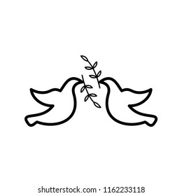 Dove peace icon