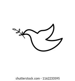 Peace Pigeon Purity Spirituality Concept Vector Stock Vector (Royalty ...