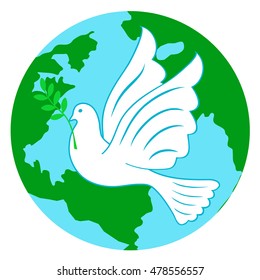 Dove Peace Icon Stock Vector (Royalty Free) 478556557