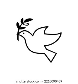 Dove of peace icon collection