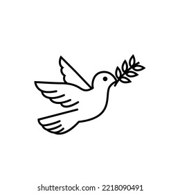 Dove of peace icon collection
