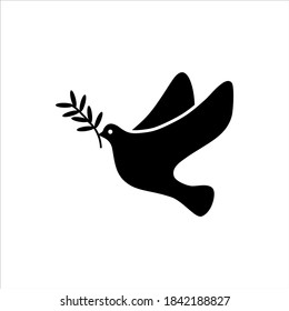Dove of peace icon. Peace concept vector collection.